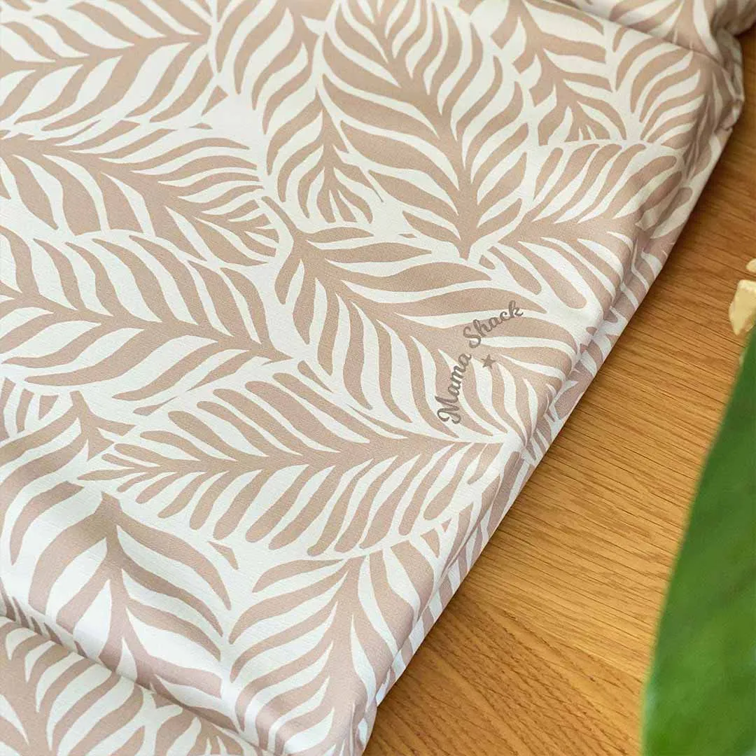 Mama Shack Changing Mat - Linear Leaf / Blush Pink