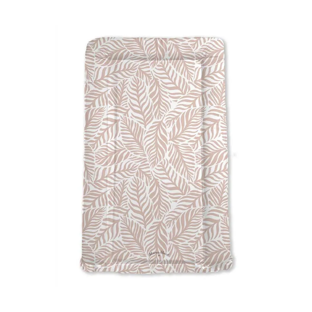 Mama Shack Changing Mat - Linear Leaf / Blush Pink