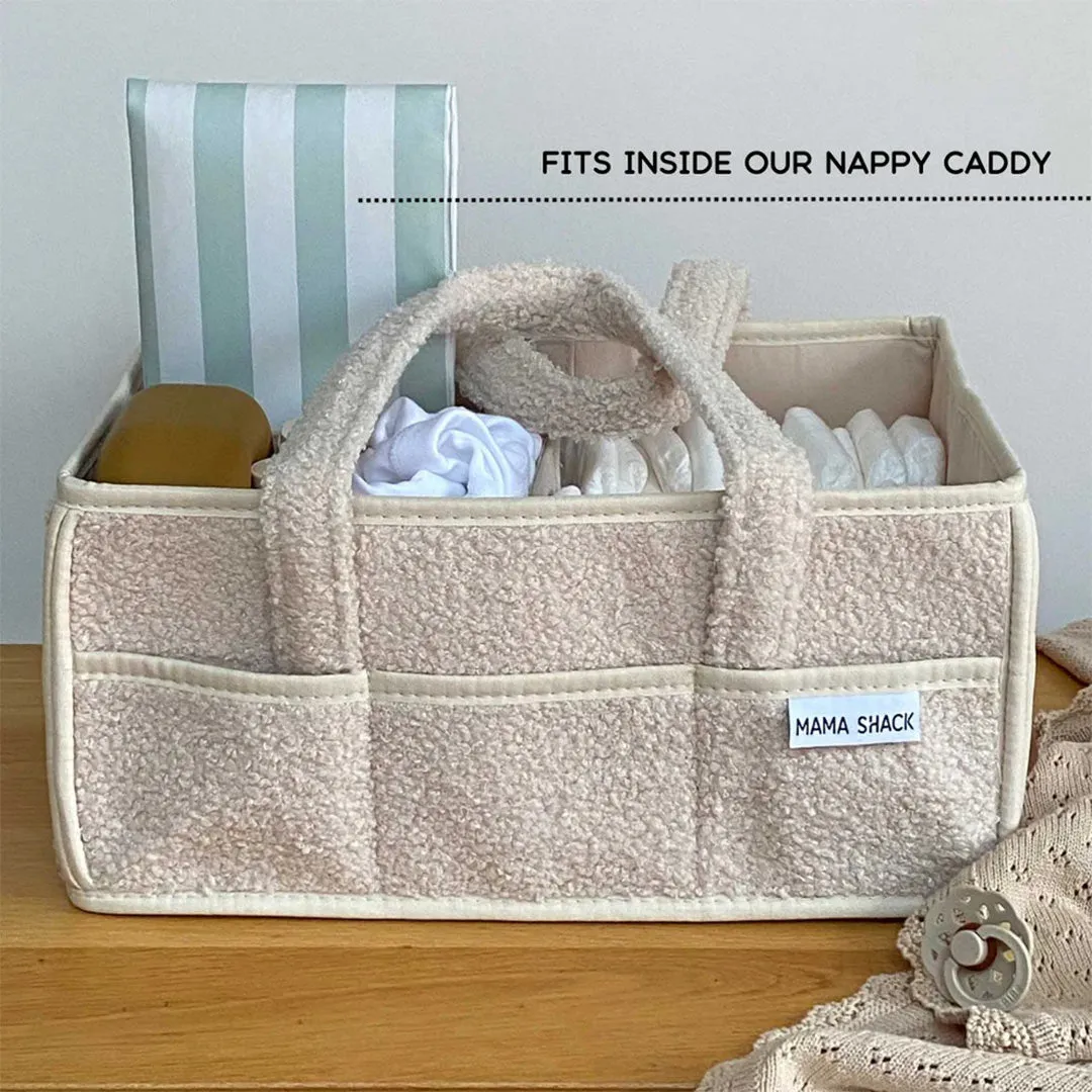 Mama Shack Foldable Travel Mat - Candy Stripe - Sage