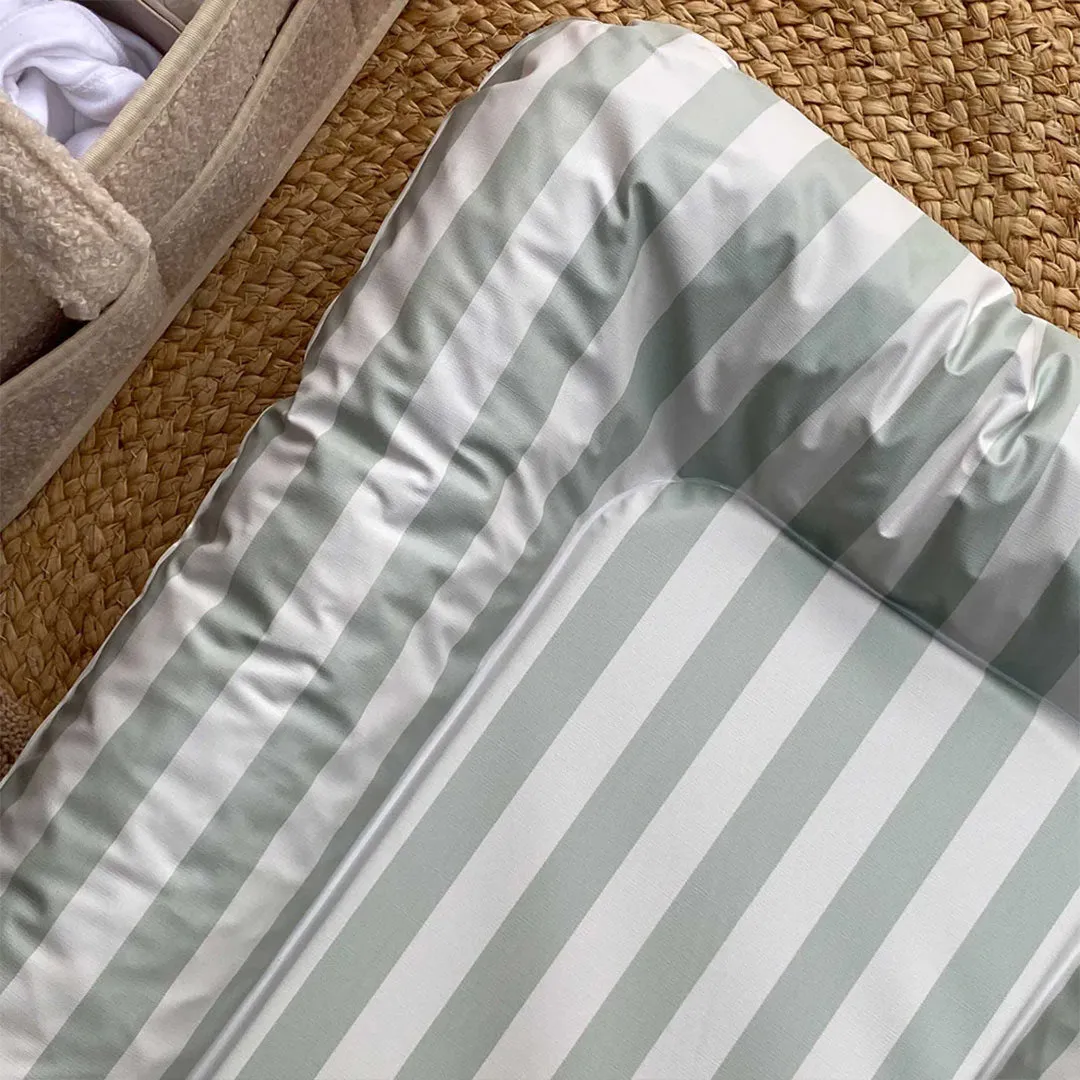 Mama Shack Nest Changing Mat - Candy Stripe - Sage