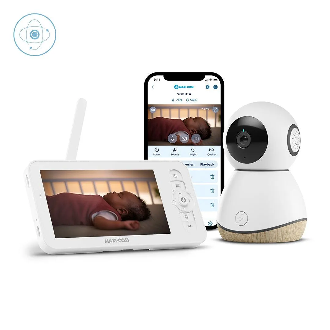 Maxi-Cosi See Baby Monitor Pro - White/ Natural
