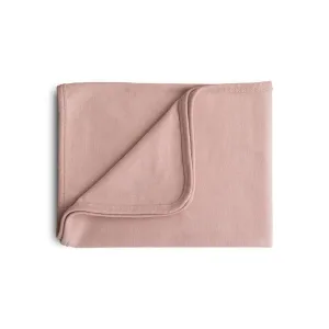 Mushie Ribbed Baby Blanket  - Blush