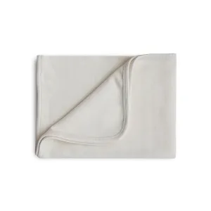 Mushie Ribbed Baby Blanket  - Ivory