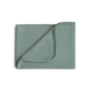 Mushie Ribbed Baby Blanket  - Roman Green