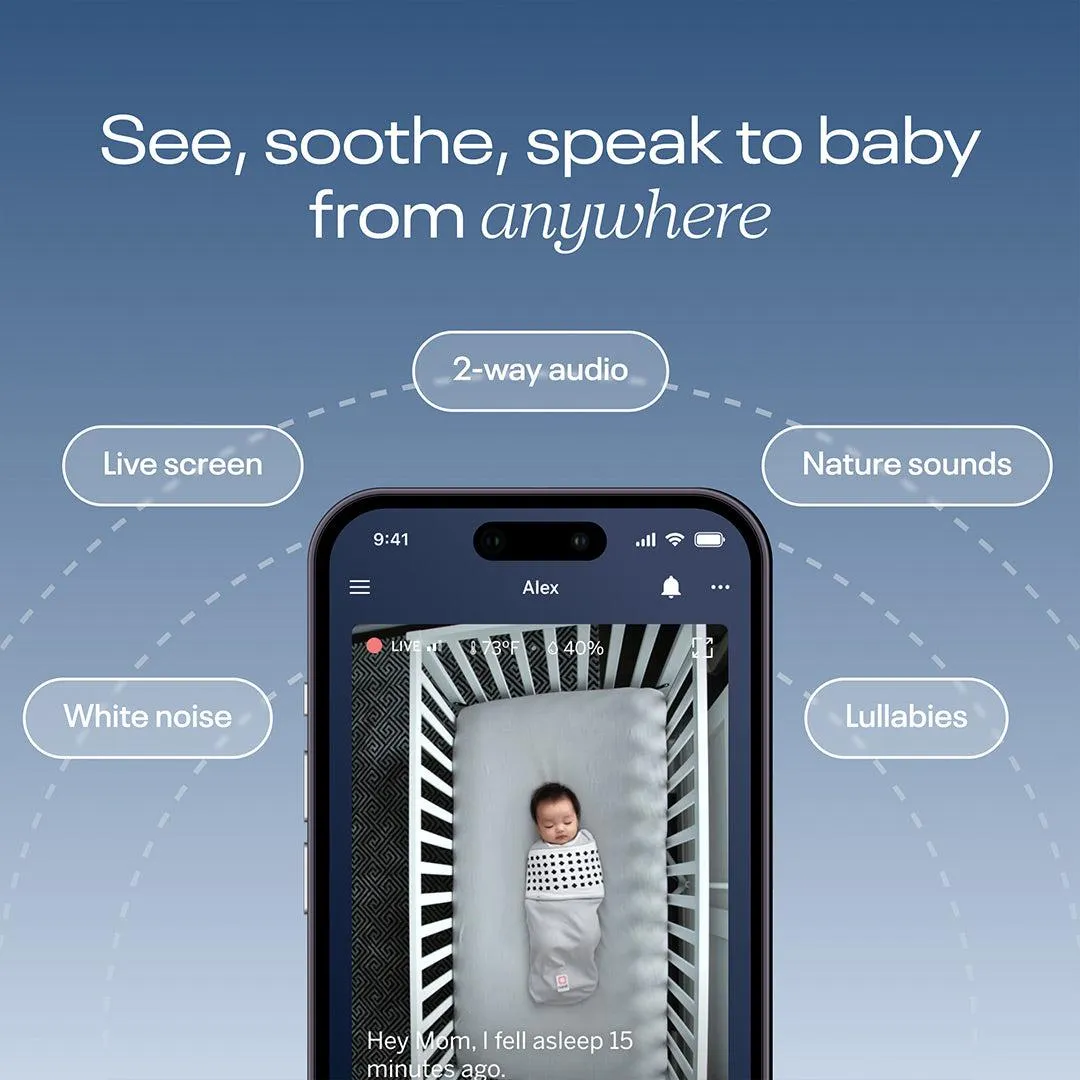 Nanit Pro Baby Monitor   Wall Mount - White