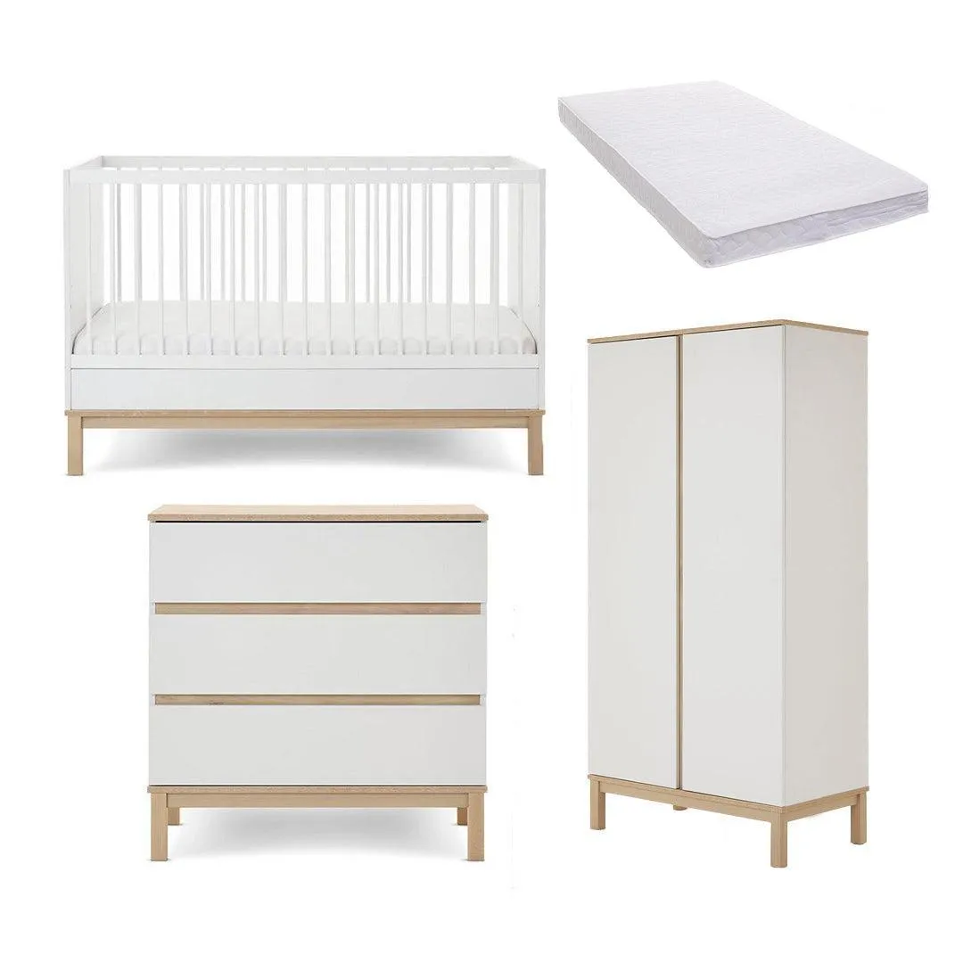 Obaby Astrid 3 Piece Room Set - White
