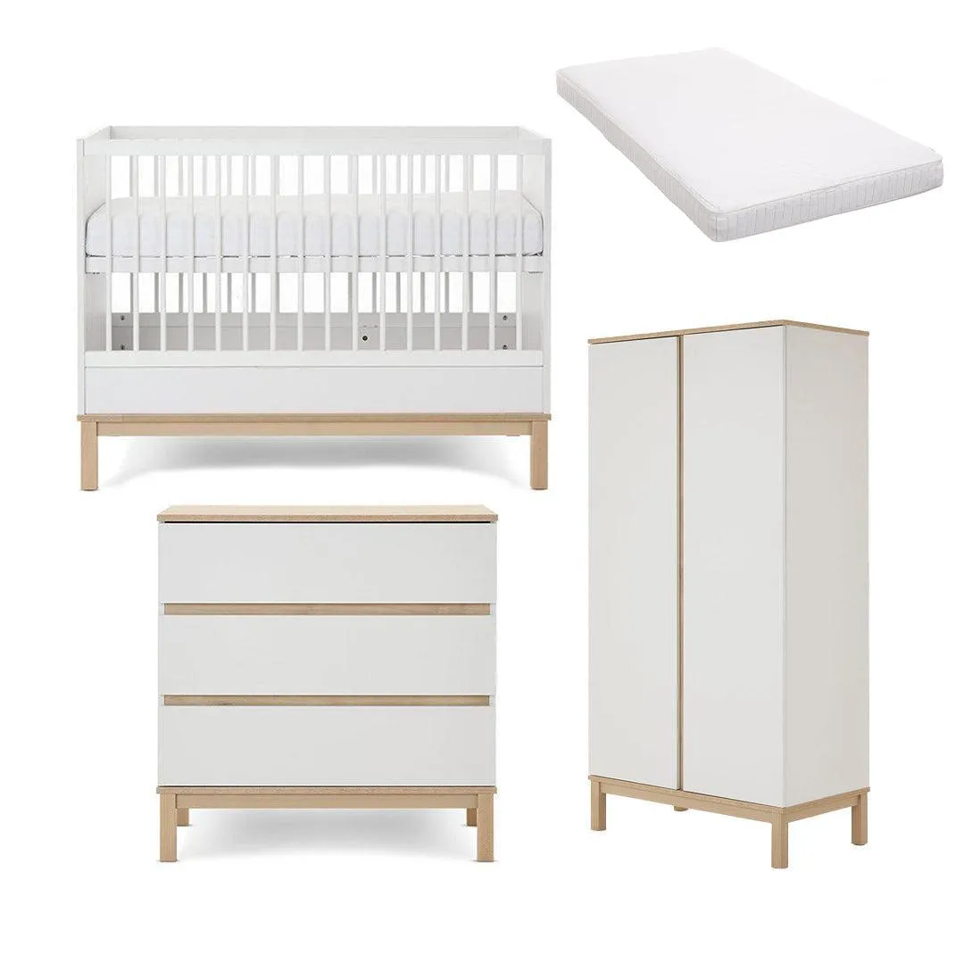 Obaby Astrid Mini 3 Piece Room Set - White