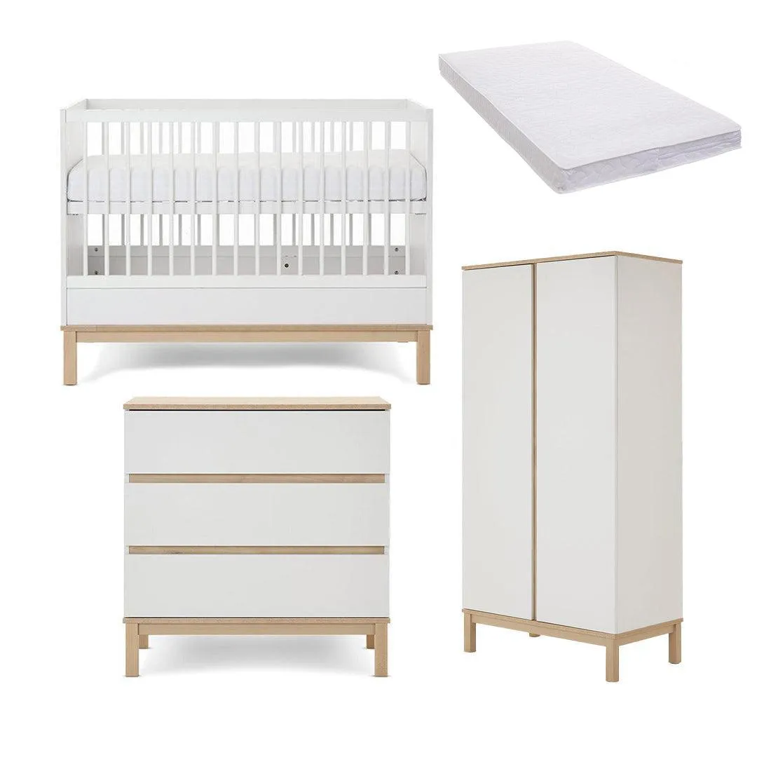 Obaby Astrid Mini 3 Piece Room Set - White