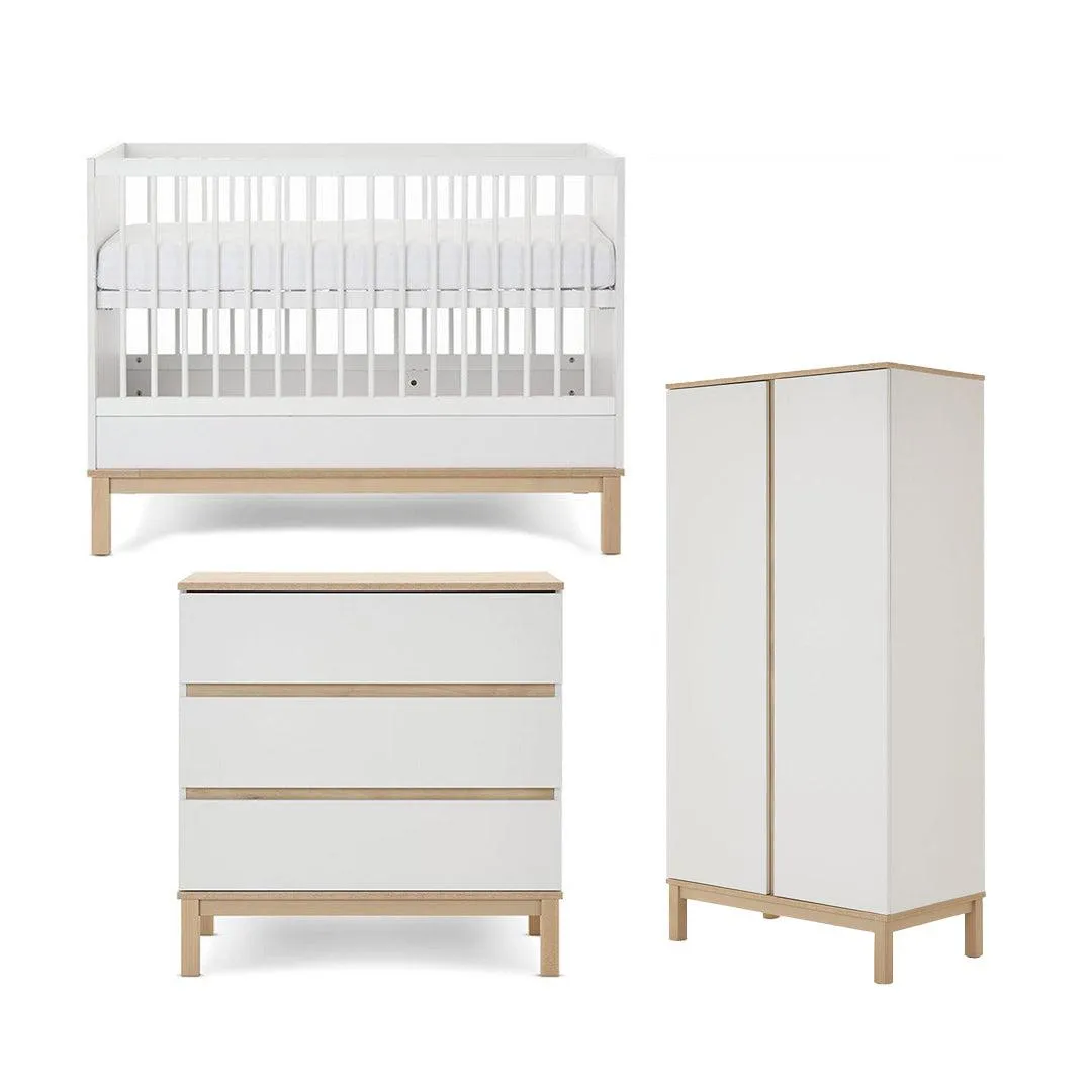 Obaby Astrid Mini 3 Piece Room Set - White
