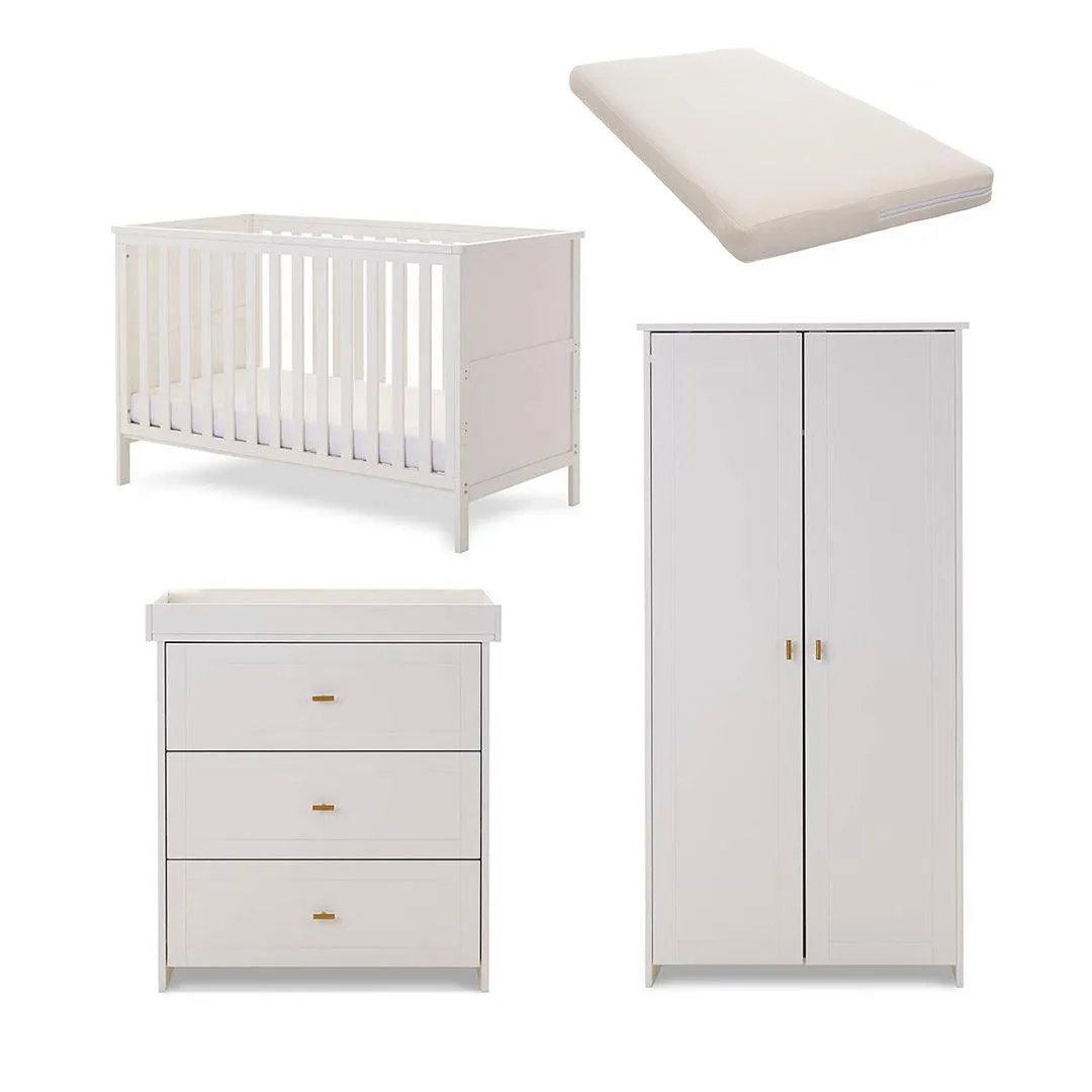 Obaby Evie 3 Piece Room Set - White