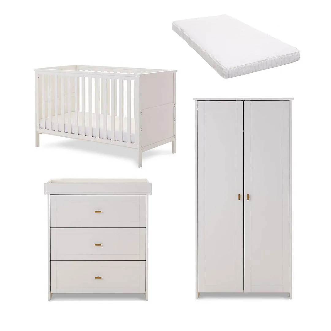 Obaby Evie 3 Piece Room Set - White