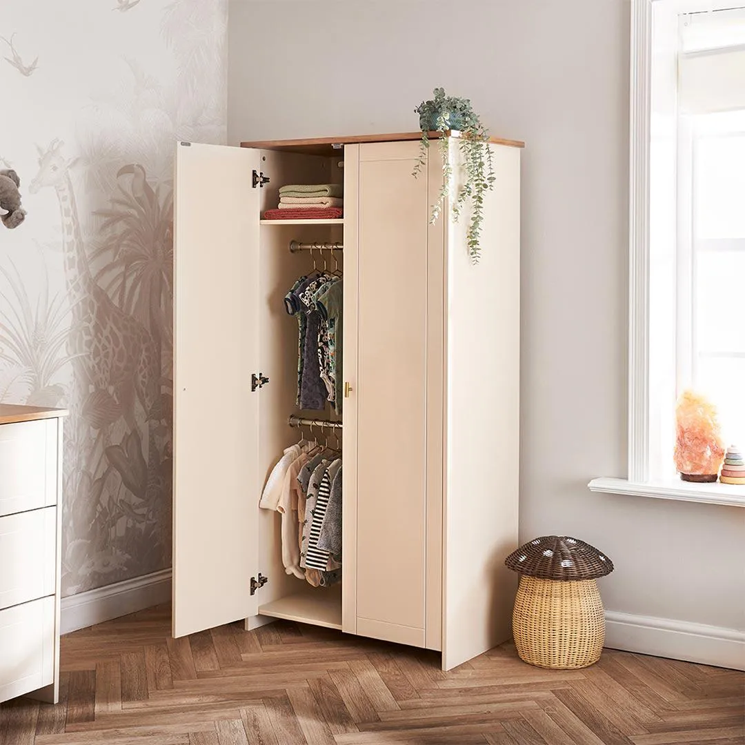 Obaby Evie Double Wardrobe - Cashmere
