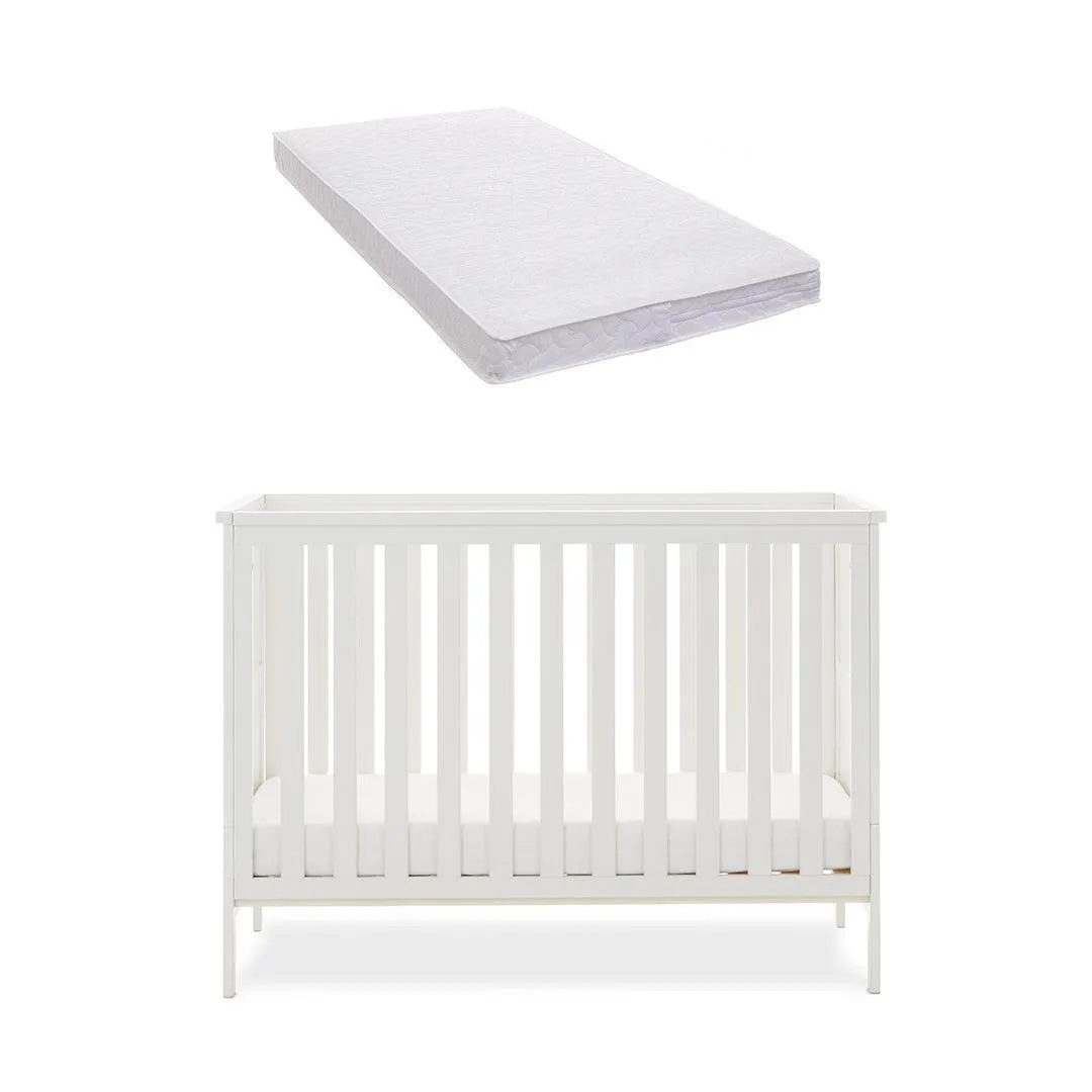 Obaby Evie Mini Cot Bed - White