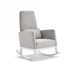 Obaby High Back Rocking Chair - White/Stone