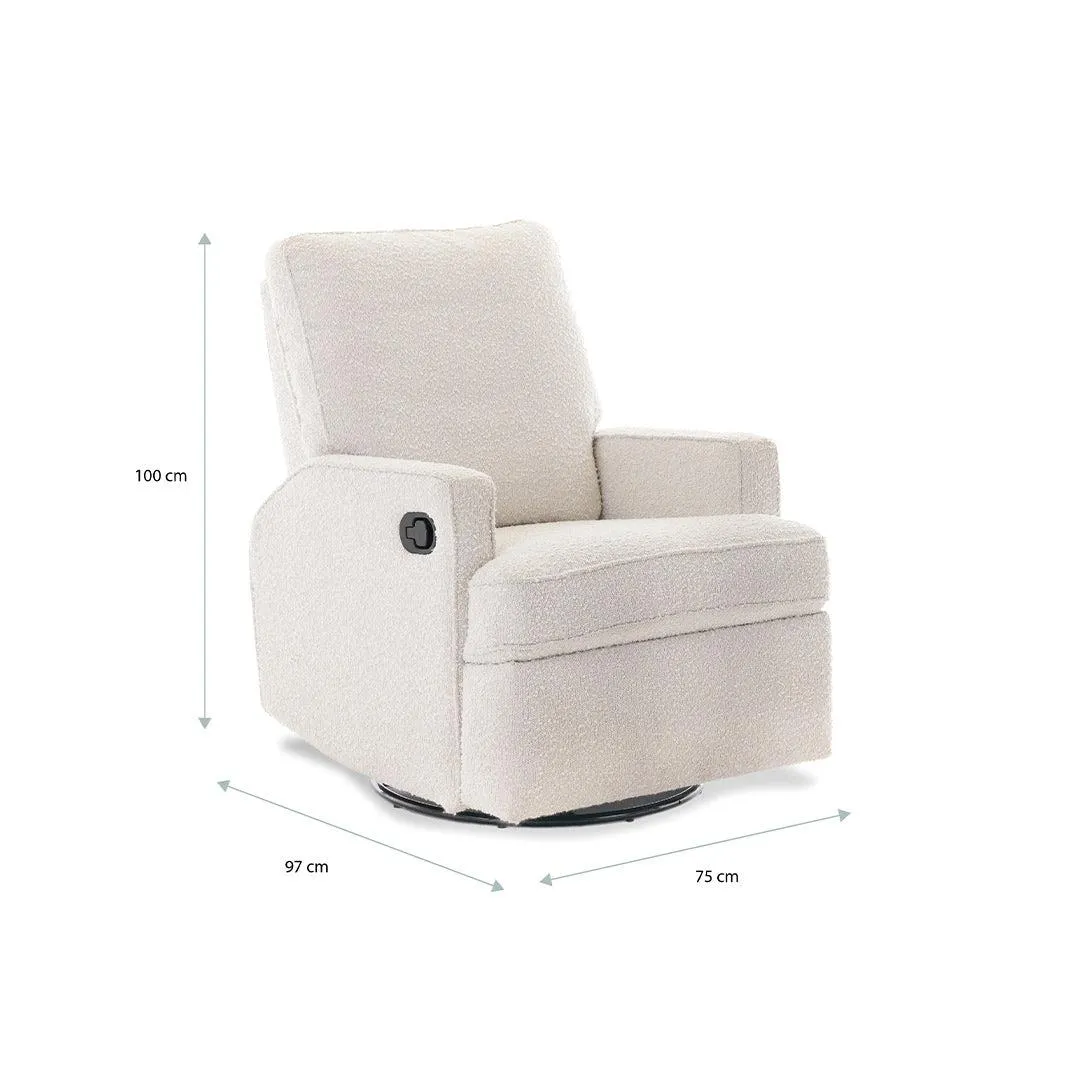 Obaby Madison Swivel Glider Recliner Chair - Boucl Style
