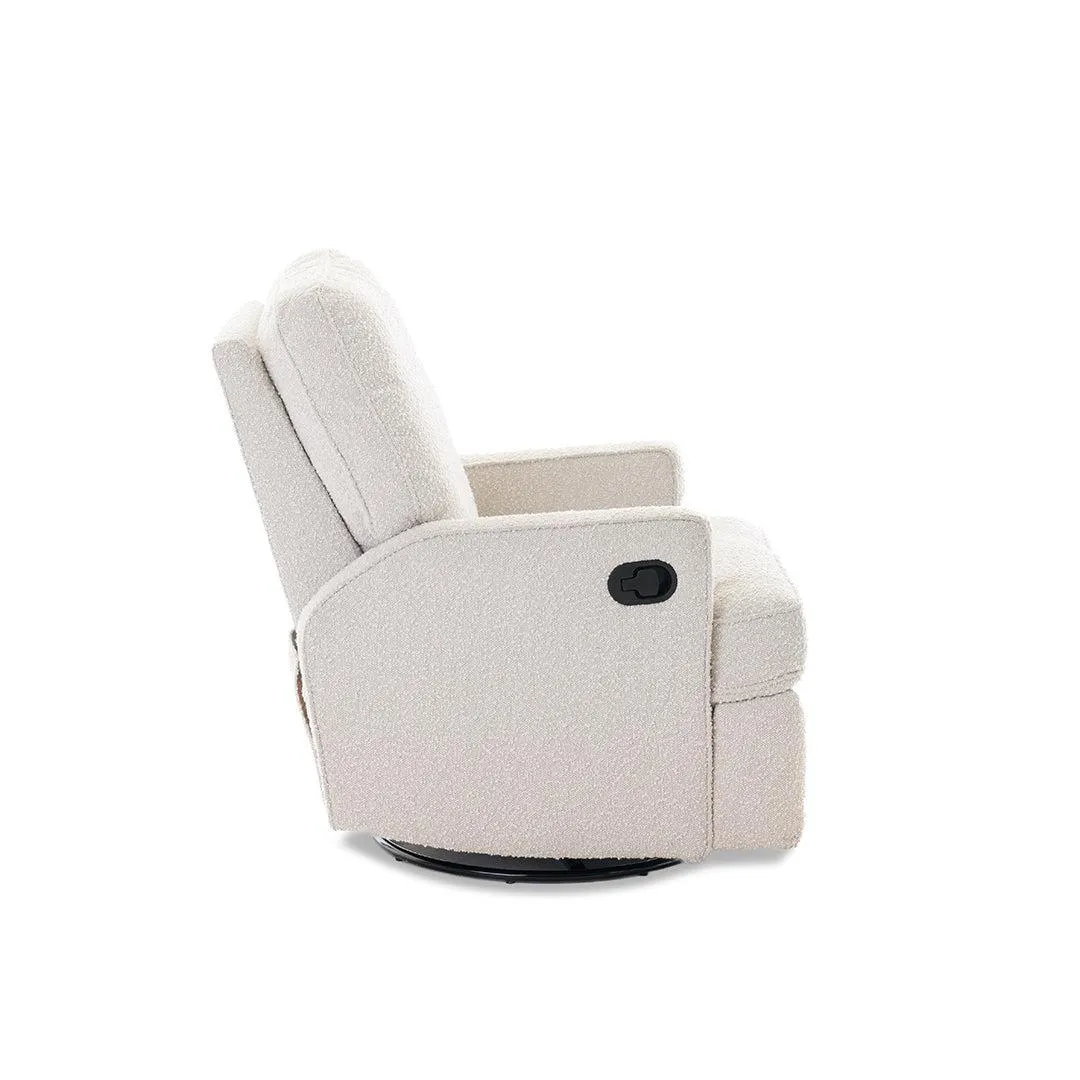 Obaby Madison Swivel Glider Recliner Chair - Boucl Style