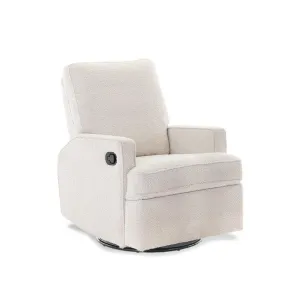 Obaby Madison Swivel Glider Recliner Chair - Boucl Style