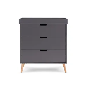 Obaby Maya Changing Unit - Slate   Natural