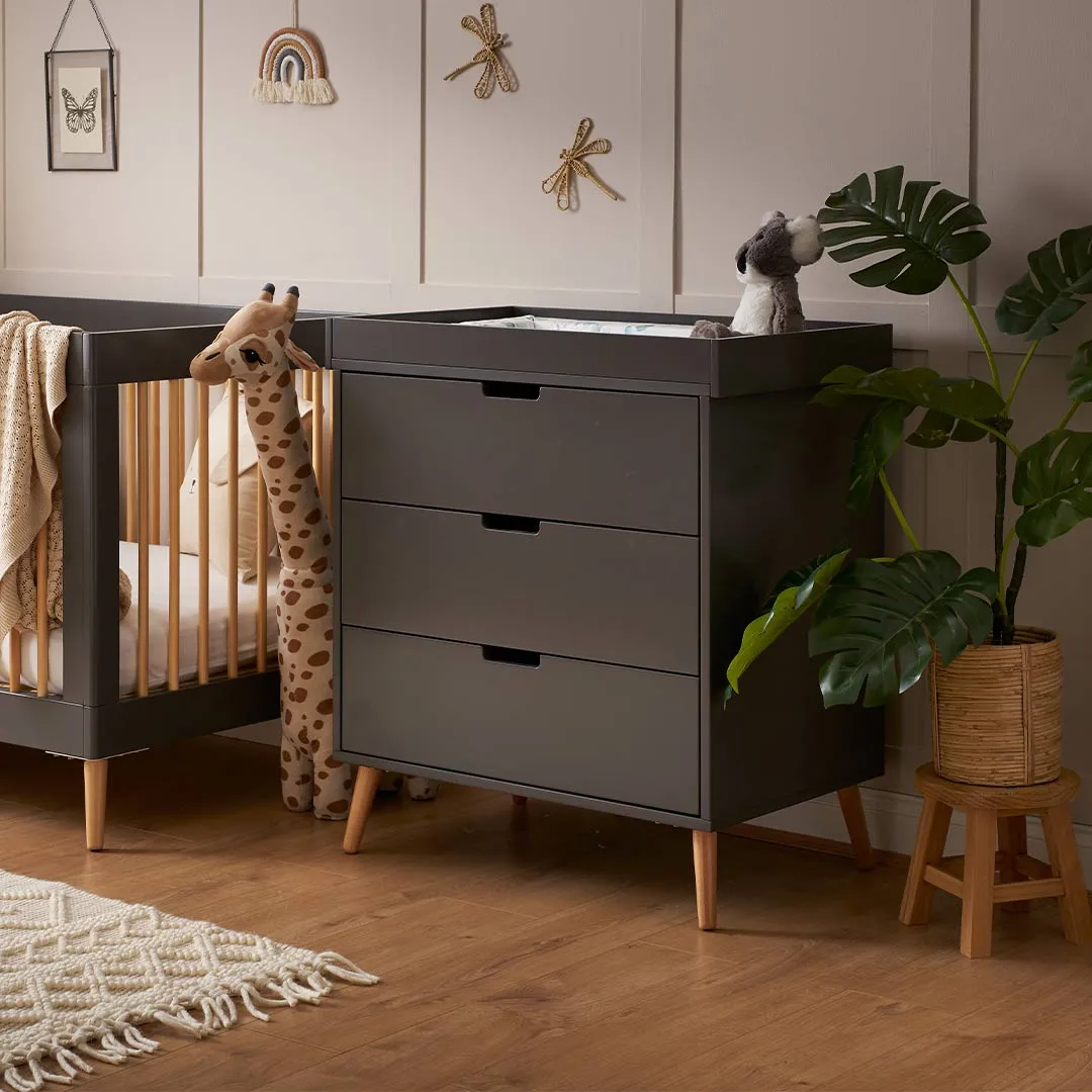 Obaby Maya Changing Unit - Slate   Natural