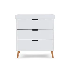 Obaby Maya Changing Unit - White   Natural