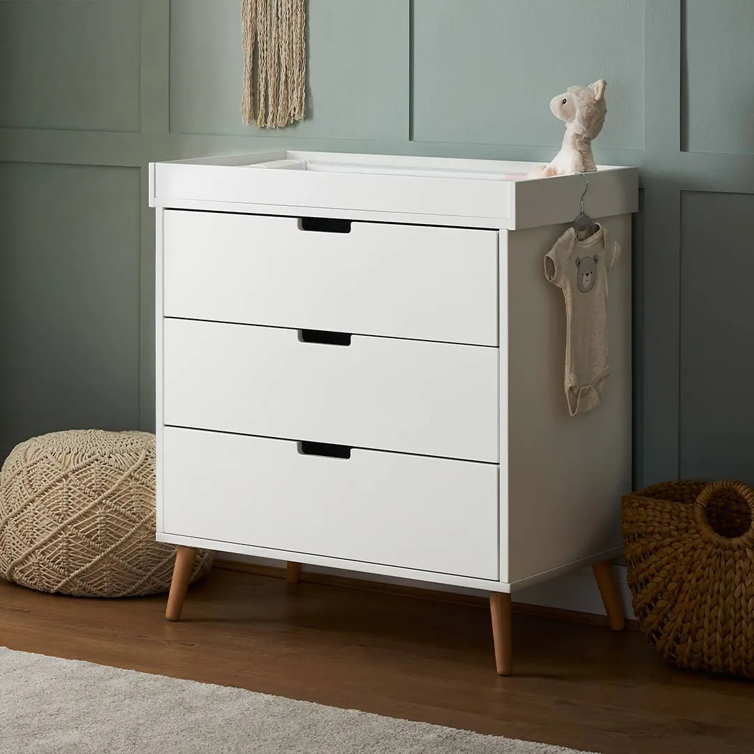 Obaby Maya Changing Unit - White   Natural