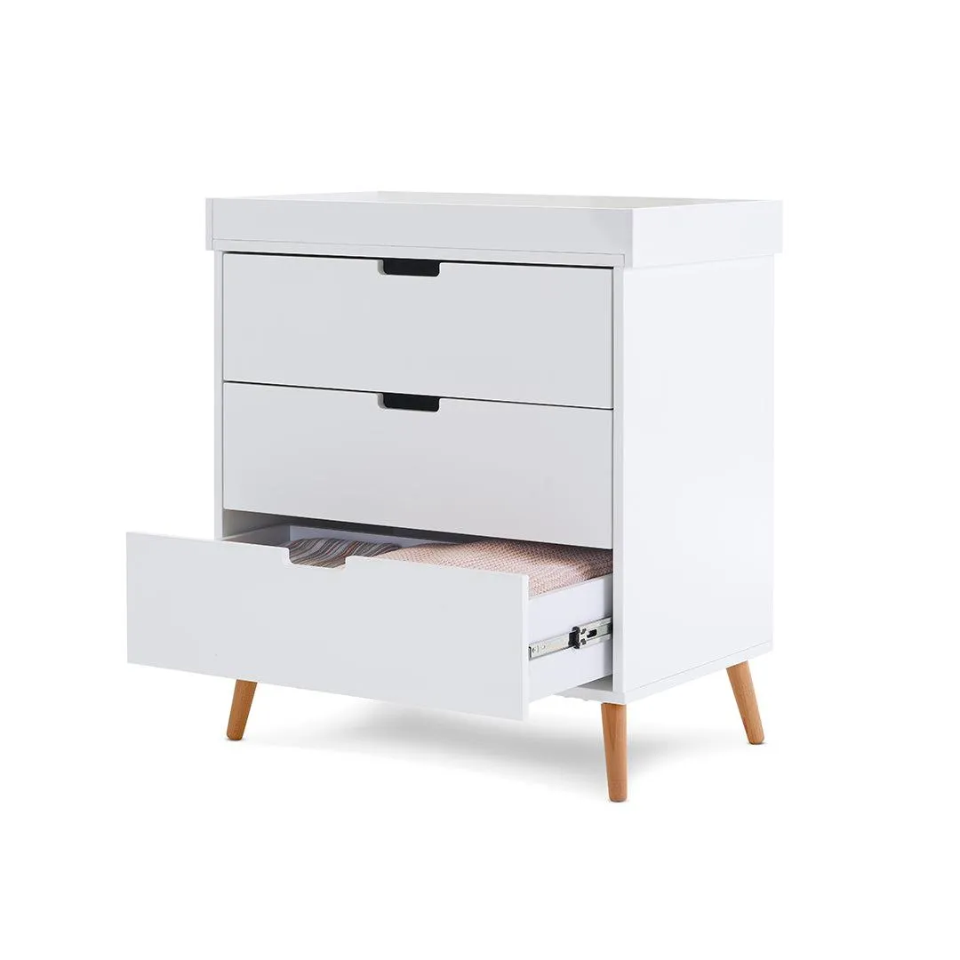 Obaby Maya Changing Unit - White   Natural