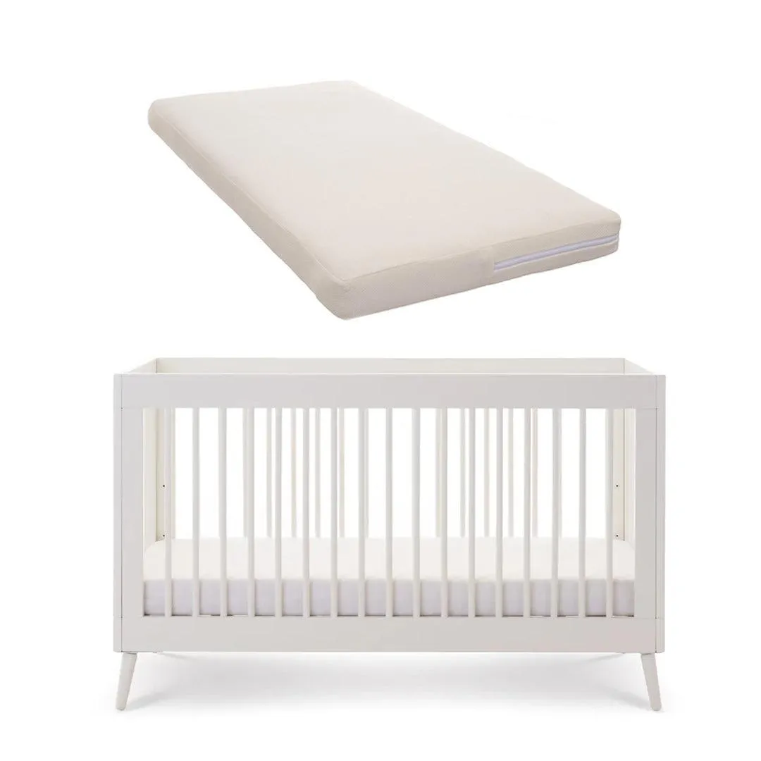 Obaby Maya Cot Bed - Nordic White