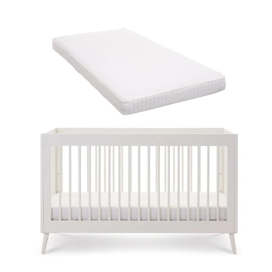 Obaby Maya Cot Bed - Nordic White