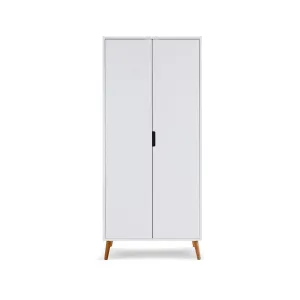 Obaby Maya Double Wardrobe - White   Natural