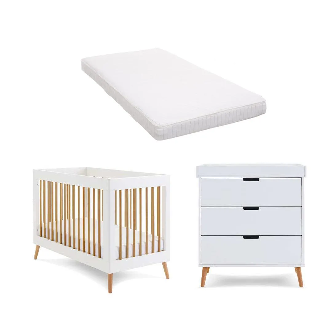 Obaby Maya Mini 2 Piece Room Set - White   Natural