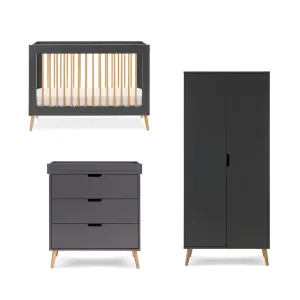 Obaby Maya Mini 3 Piece Room Set - Slate   Natural