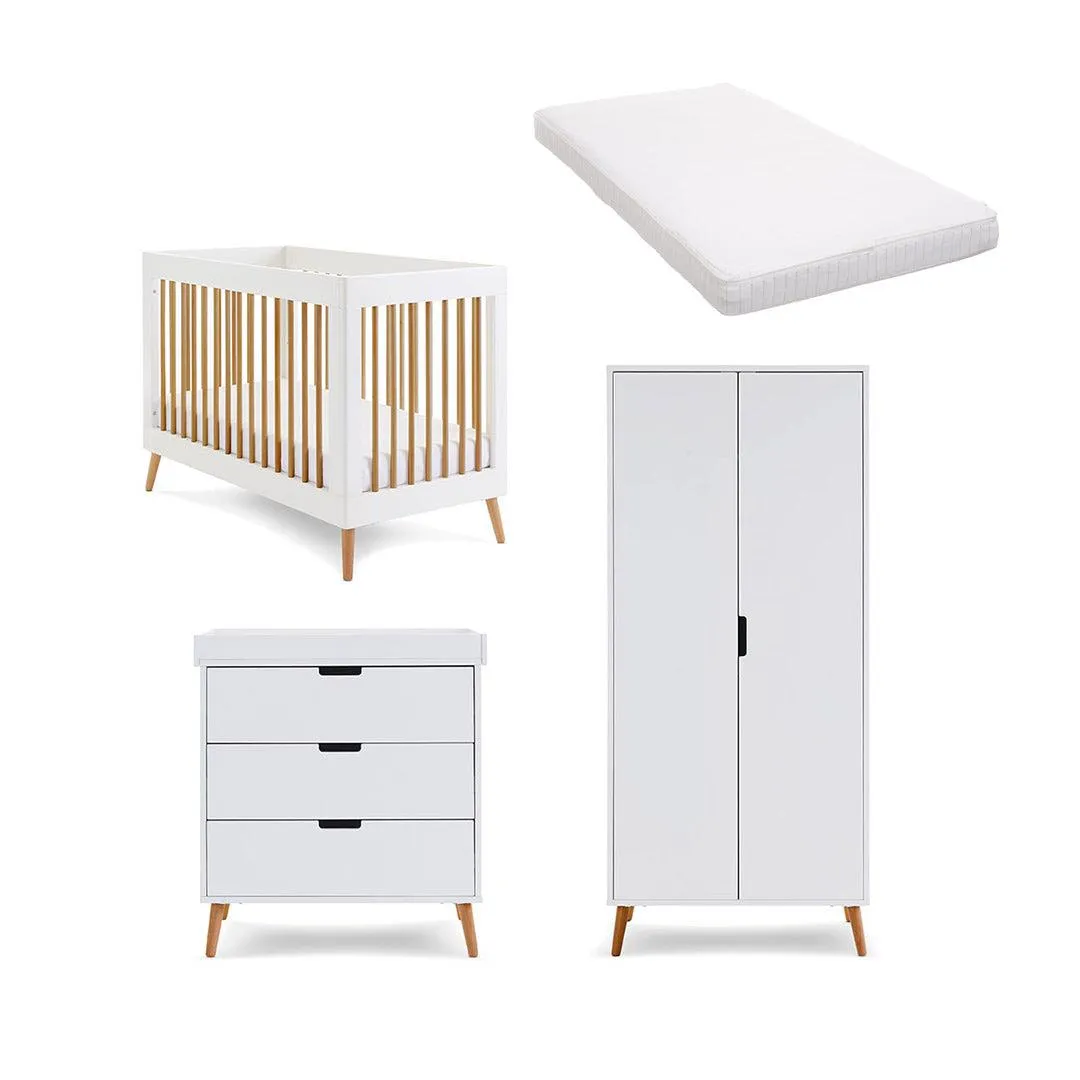 Obaby Maya Mini 3 Piece Room Set - White   Natural