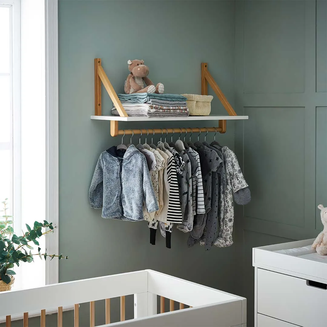 Obaby Maya Shelf - White   Natural