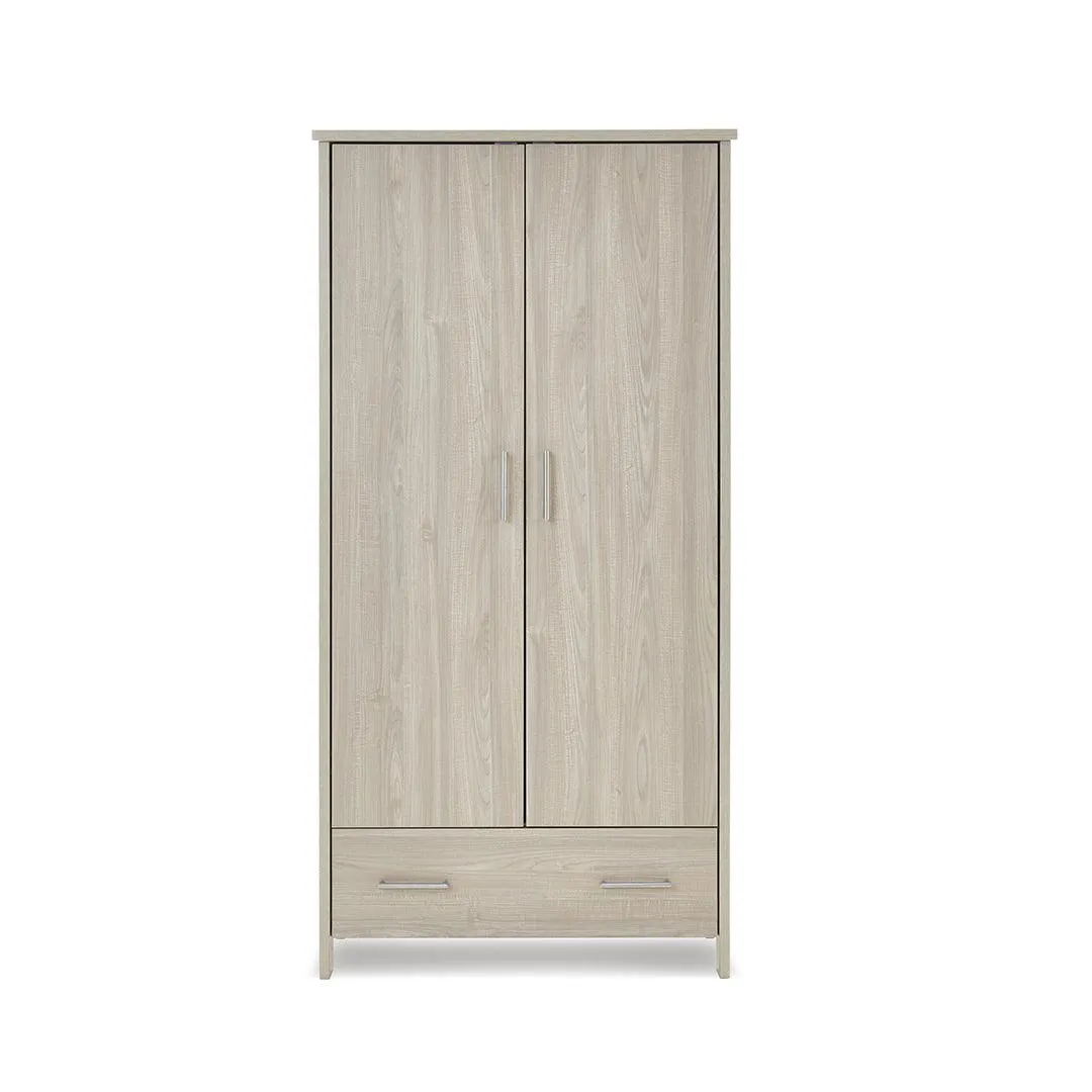 Obaby Nika Double Wardrobe - Grey Wash