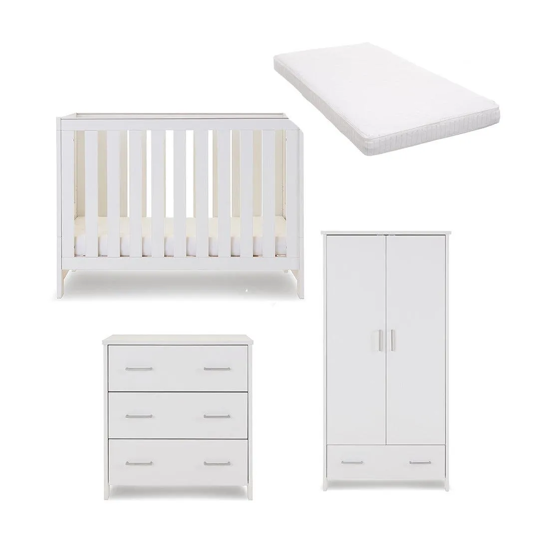 Obaby Nika Mini 3 Piece Room Set - White Wash