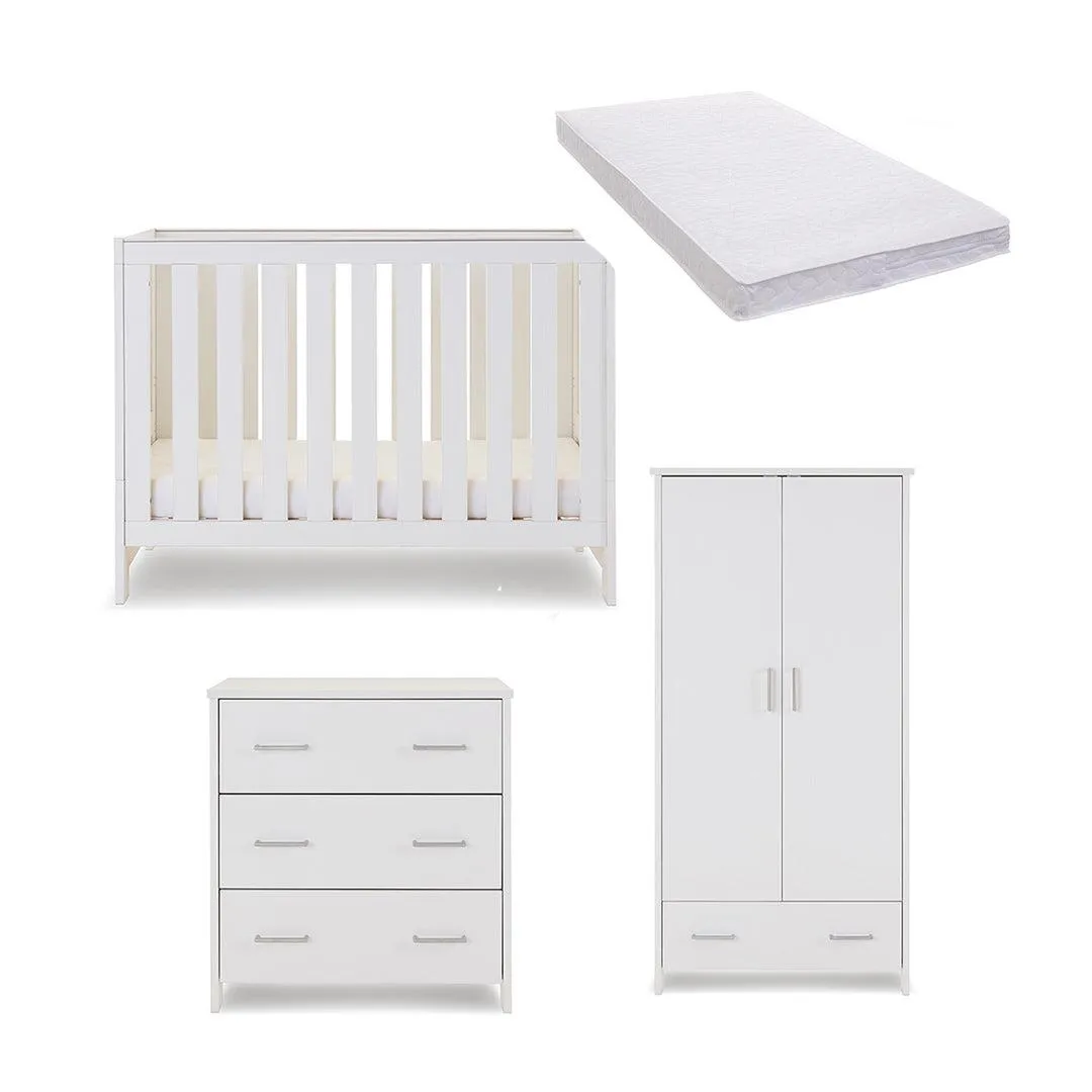 Obaby Nika Mini 3 Piece Room Set - White Wash