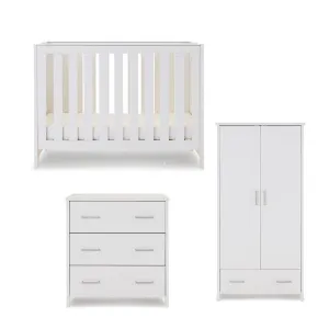 Obaby Nika Mini 3 Piece Room Set - White Wash