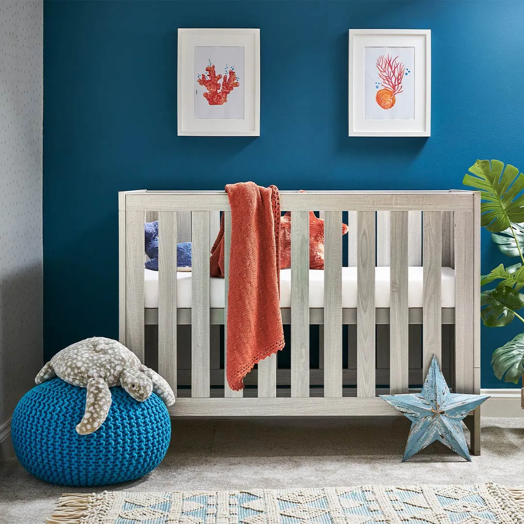 Obaby Nika Mini Cot Bed - Grey Wash