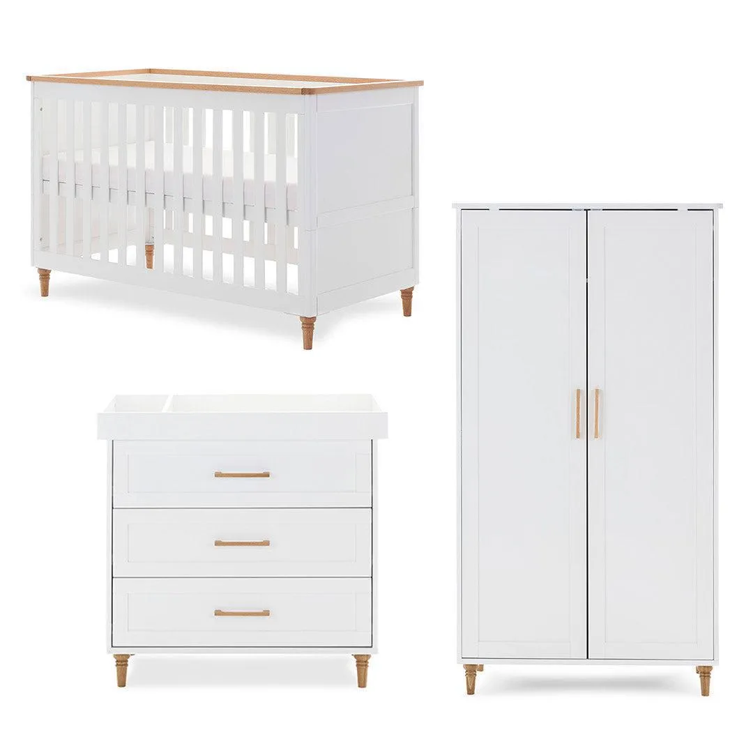 Obaby Orla 3 Piece Room Set - White