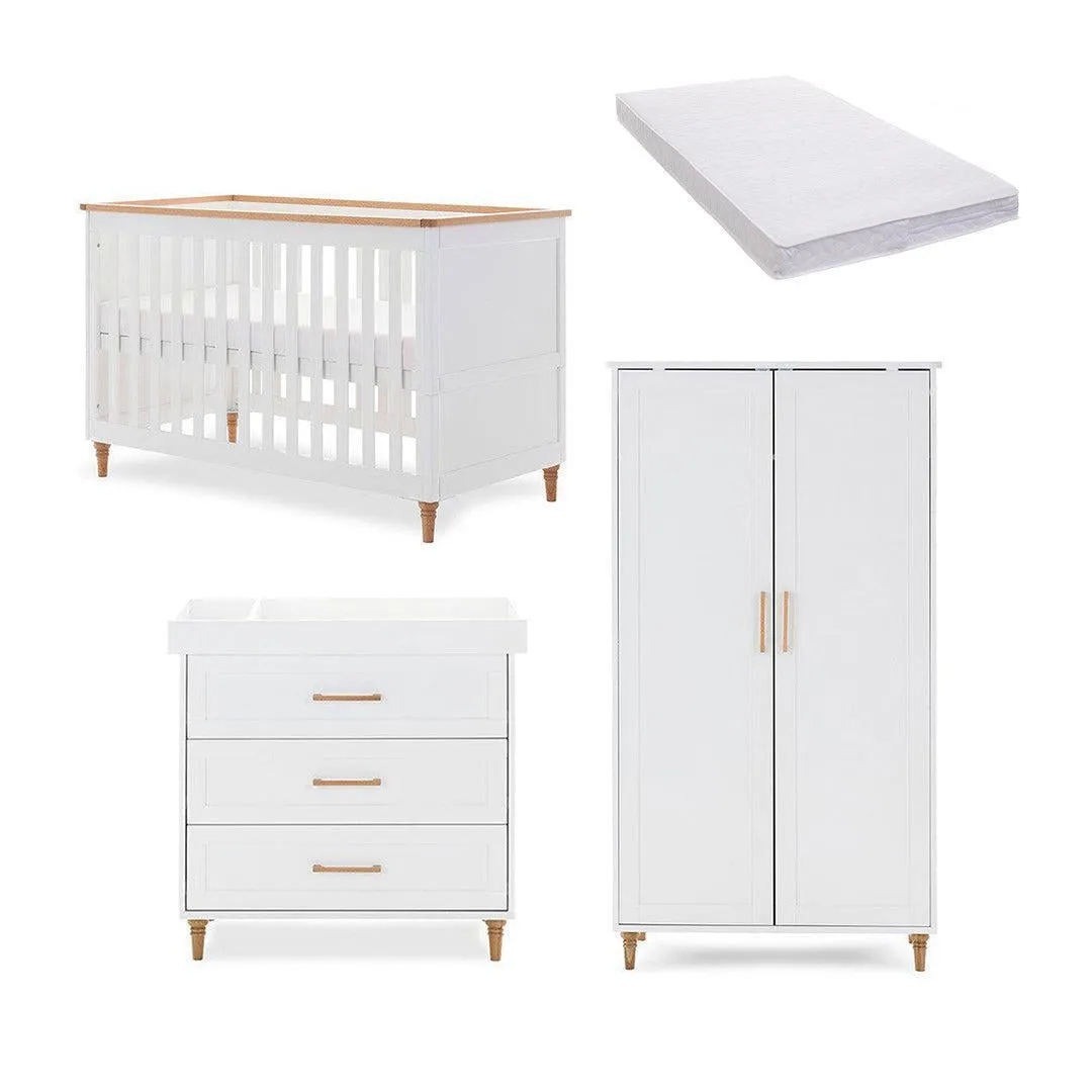 Obaby Orla 3 Piece Room Set - White