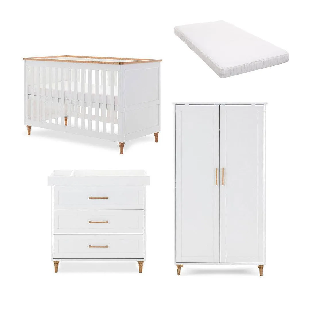 Obaby Orla 3 Piece Room Set - White