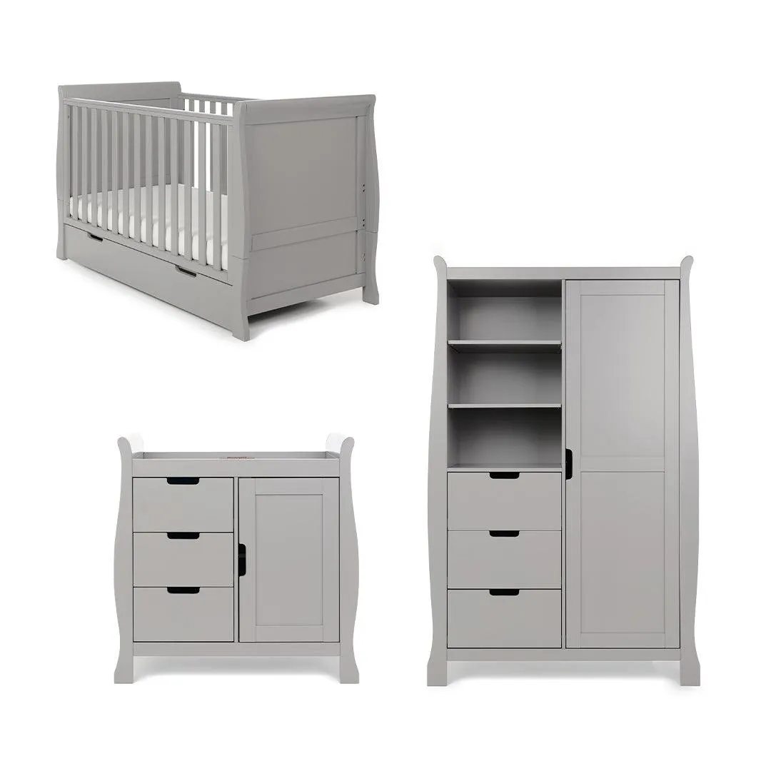 Obaby Stamford Classic 3 Piece Room Set - Warm Grey