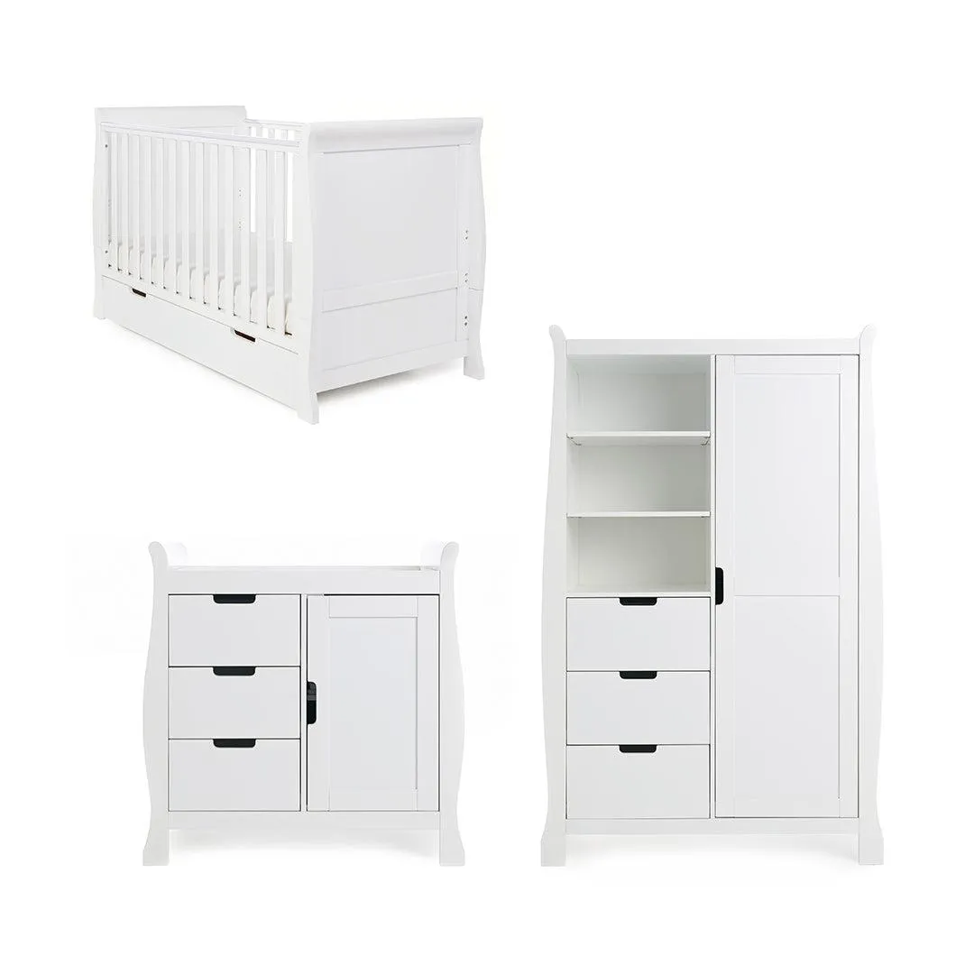 Obaby Stamford Classic 3 Piece Room Set - White