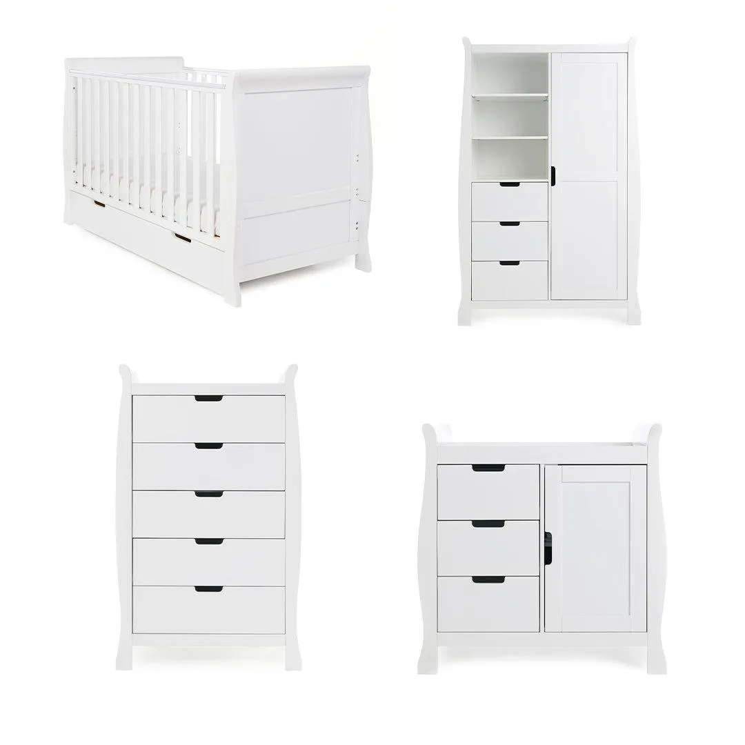 Obaby Stamford Classic 4 Piece Room Set - White