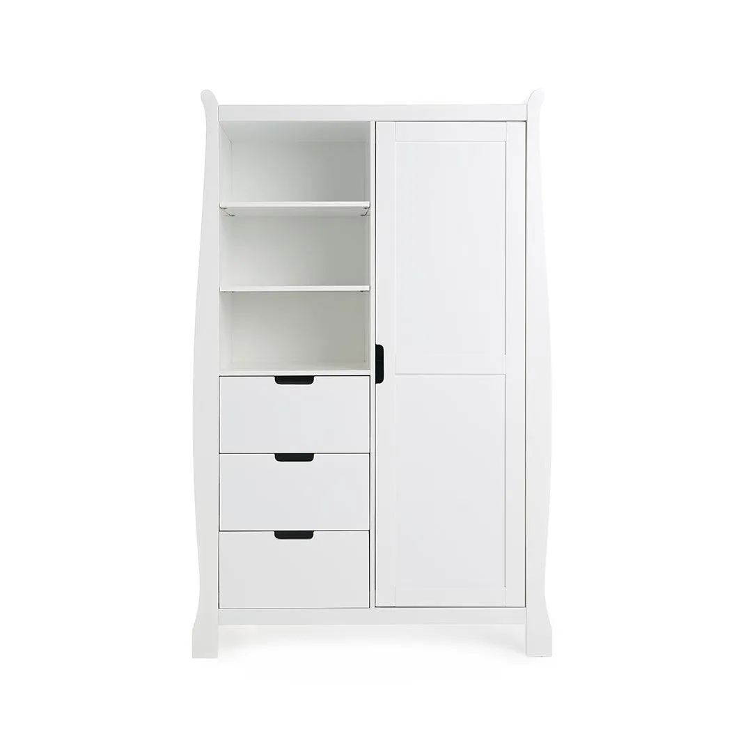 Obaby Stamford Double Wardrobe - White