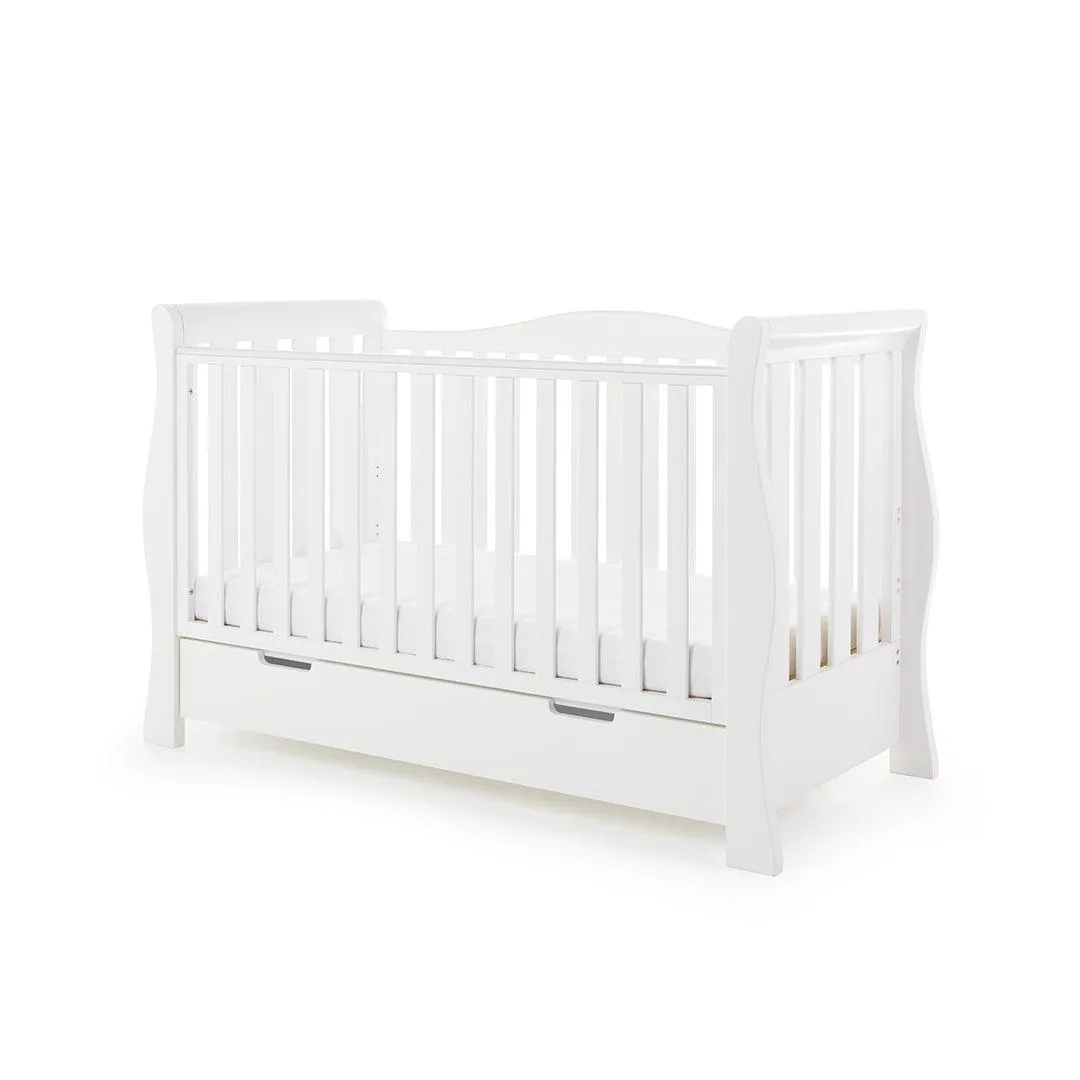 Obaby Stamford Luxe Cot Bed - White