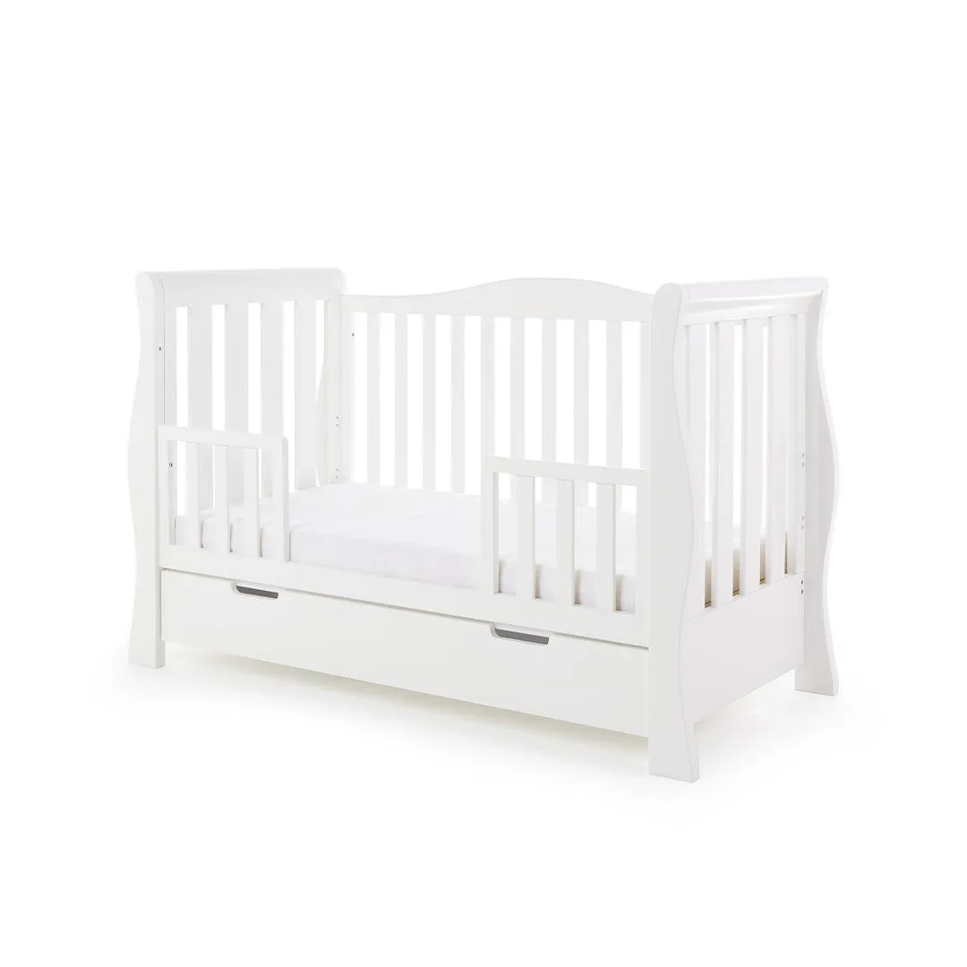 Obaby Stamford Luxe Cot Bed - White