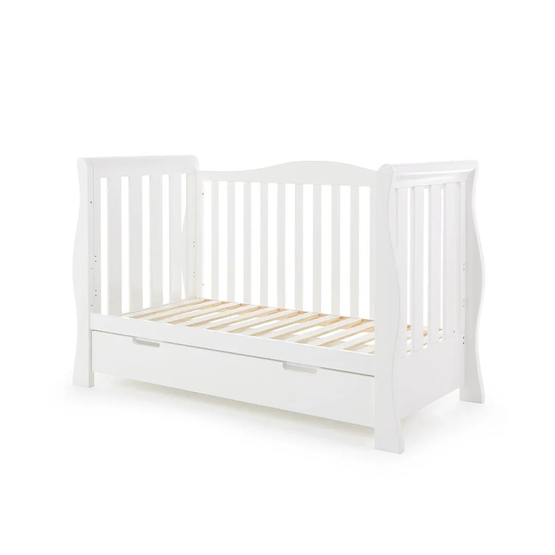 Obaby Stamford Luxe Cot Bed - White