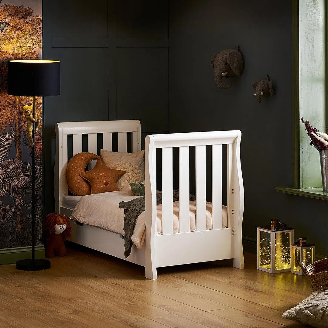 Obaby Stamford Luxe Cot Bed - White