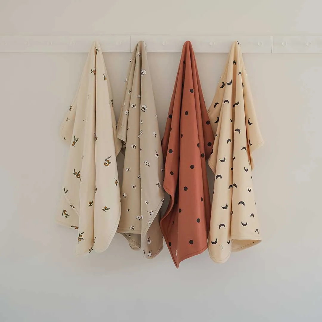 Organic Zoo Reversible Blanket - Cotton Field